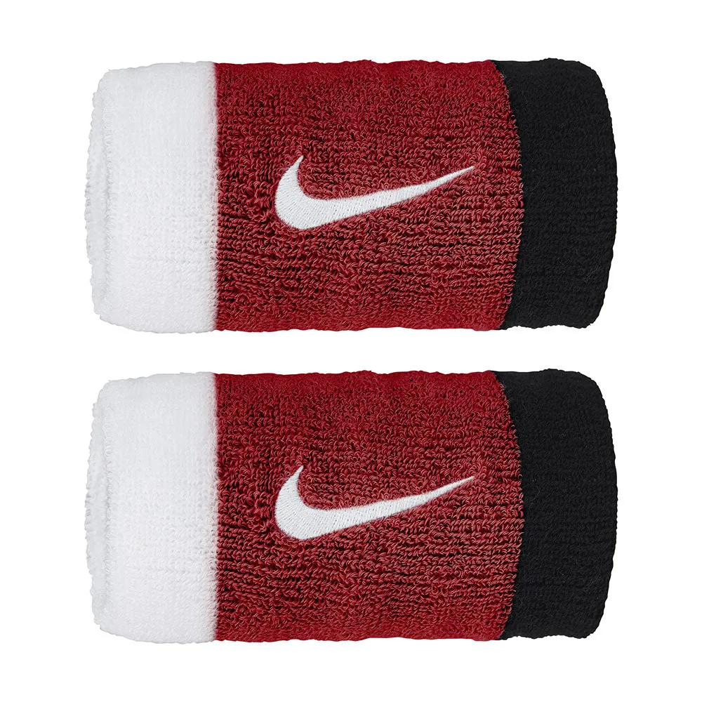 Swoosh Doublewide Wristbands - Multi Color