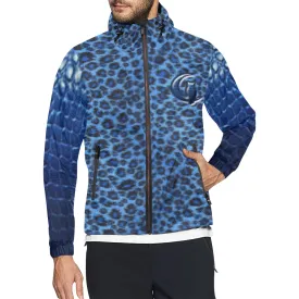 TIGER CROCO SKIN All Over Print Windbreaker for Unisex