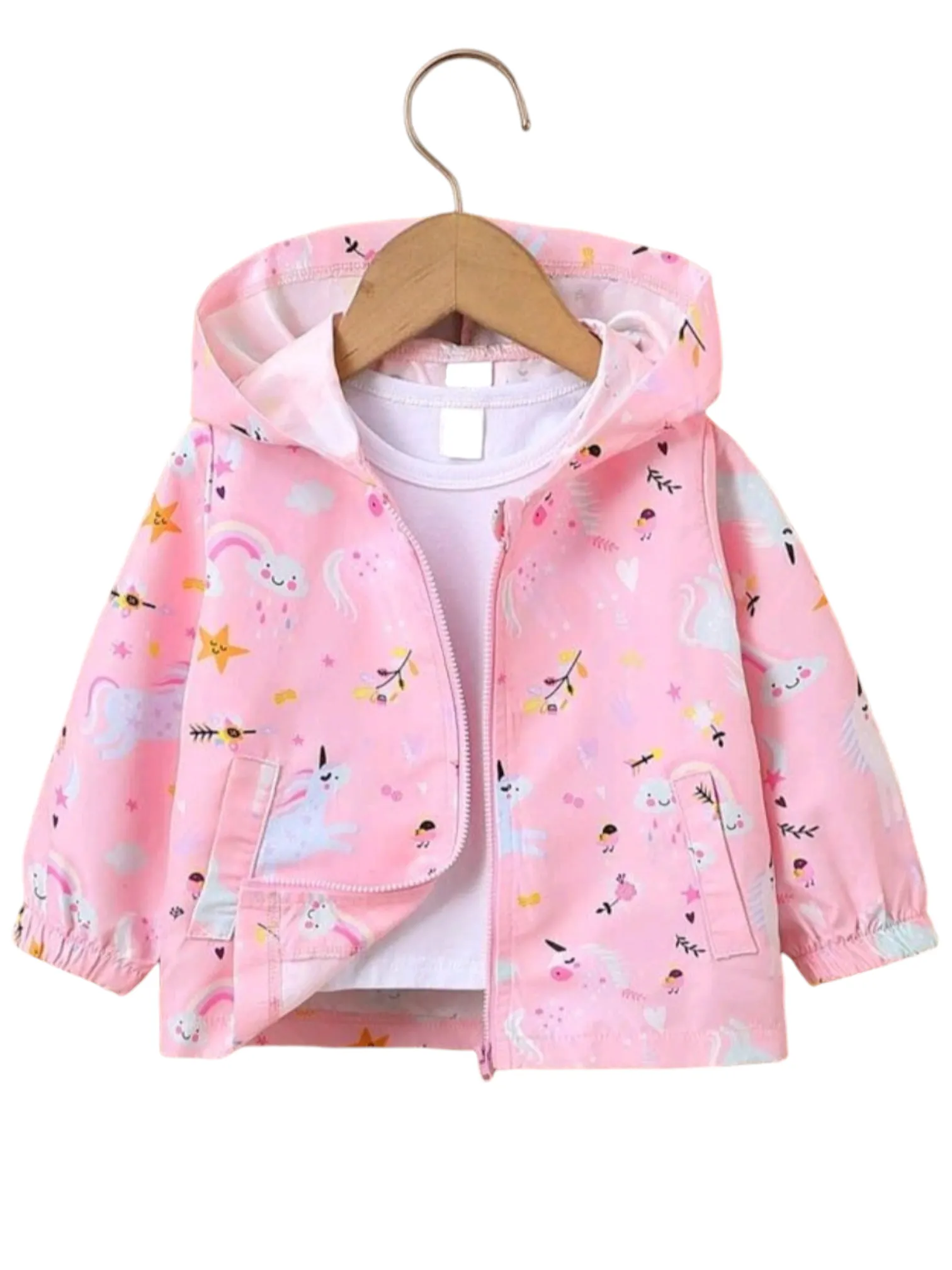 Unicorn Windbreaker (No Lining Pink) #1001109