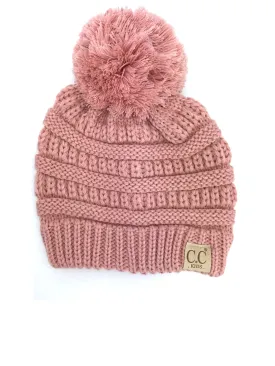 YJ-847 POM Indi Pink Kid Beanie